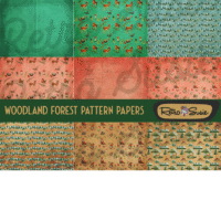 Woodland Forest Pattern Papers