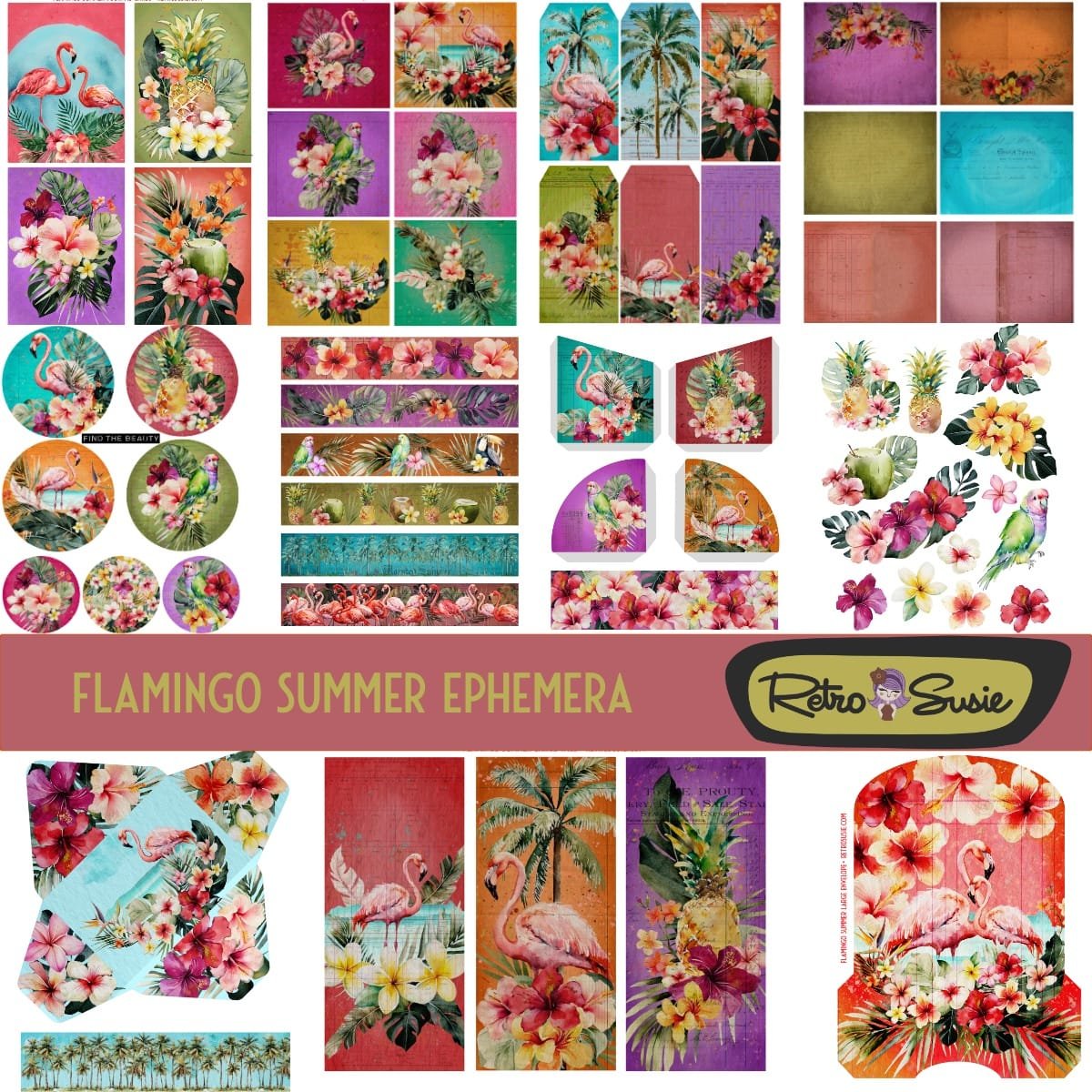 Flamingo Summer Ephemera