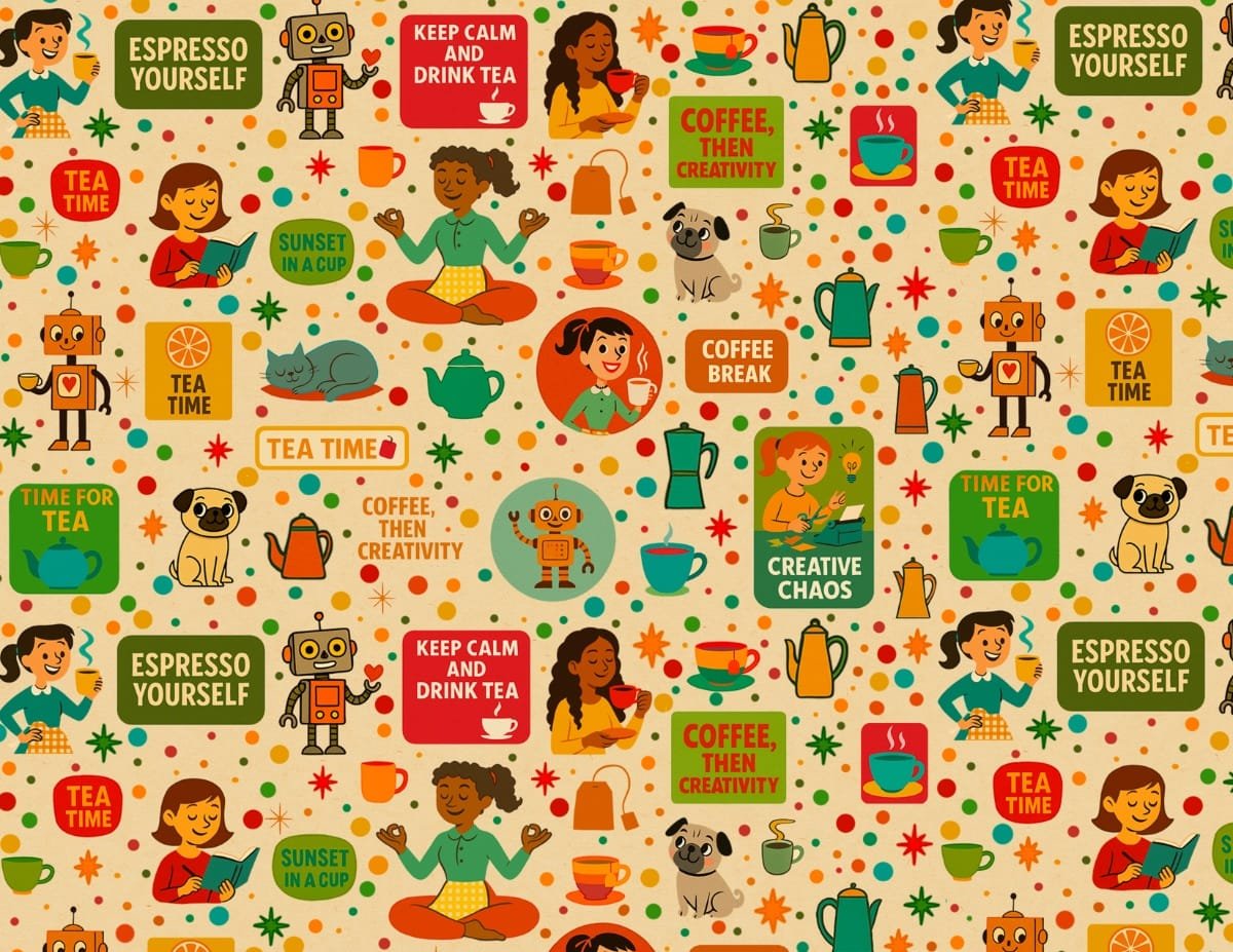 Coffee, Tea & Me Pattern Papers - Image 10